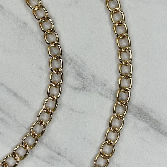 Gold Tone Chain Purse Strap 46" Crossbody Bag Replacement ✨ - Picture 5 of 11